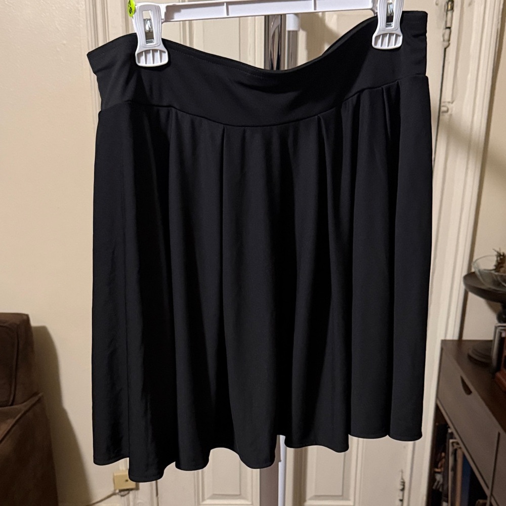INC International Concepts Black A-Line Skirt